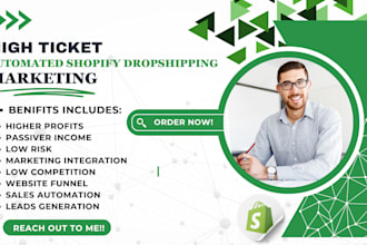 boost sales with high ticket shopify marketing dropshipping store sales closer