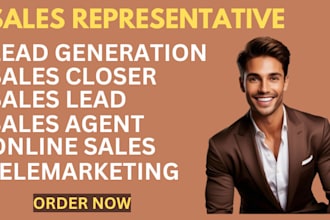 be your sales representative sales closer sales leads online sales sales agent