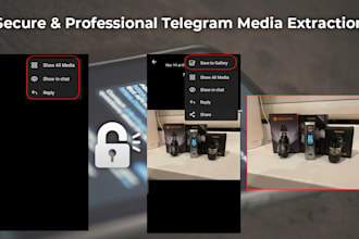 securely save and organize media from telegram channels