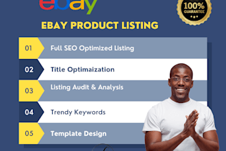 do  ebay product listing, ebay listing, ebay SEO optimization