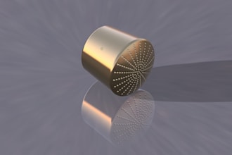create precise 3d technical drawings for turned parts and brackets