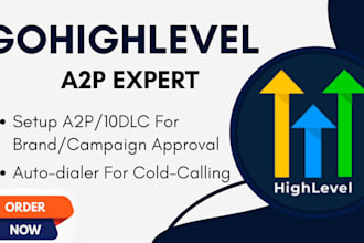a2p 10dlc gohighlevel phone system ringcentral 8x8 sms marketing