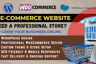 design wordpress website, woocommerce website and woodmart theme customization