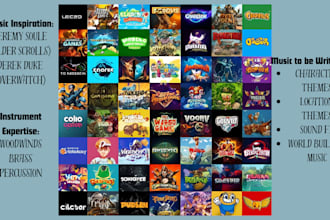create various music themes for video games