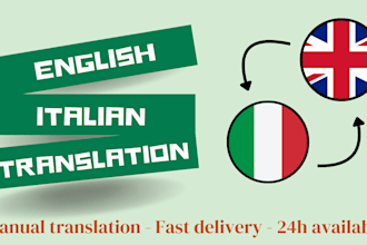 translate your text english to italian and italian to english