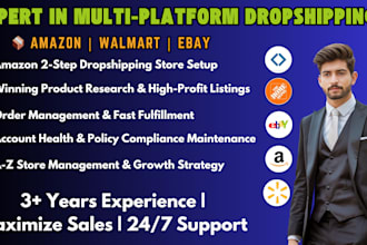do 2 step dropshipping on amazon ebay and walmart