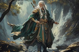 draw your dnd character and create art for your party