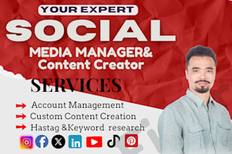 be your social media marketing manager