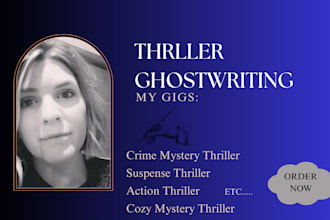ghostwrite or rewrite your gripping thriller story