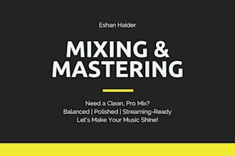 mix and master your song for a clean and balanced sound