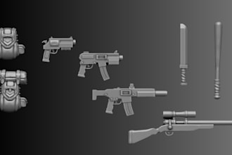 do 3d armor 3d cosplay prop 3d weapons 3d airsoft gun model 3d printing stl