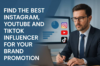 find the best instagram, tiktok, and youtube influencer for your brand promotion