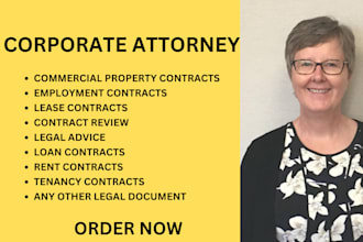 write, review and advise on employment, lease, and commercial property contracts