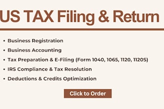 provide expert US tax preparation, consultation, irs compliance and tax filing