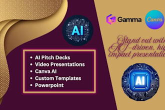 stunning gamma ai presentation, canva slides, animation pitchdeck