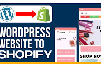 migrate wordpress to shopify migration or wix website to shopify