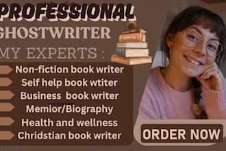 ghostwrite ebook writer non fiction self help amason kdp
