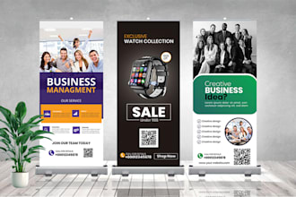 do rollup retractable standup banners tailored to your brand