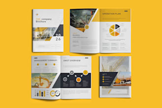 design brochure company profile white paper booklet proposal flyer annual report