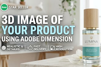 render 3d image of your product in adobe dimension