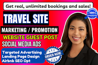 do targeted travel site promotion, airbnb listing hotel bookings google ads