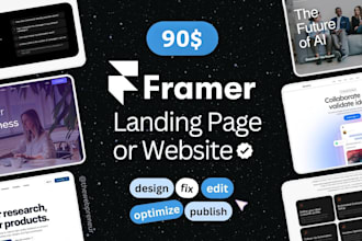 design framer website, landing page, figma to framer with framer animations