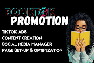 be your social media manager tiktok booktok page content creator tiktok manager