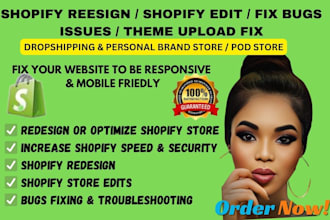 shopify store edit, redesign shopifty bug fixes, shopify troubleshooting website