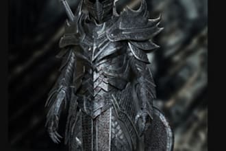 do high quality skyrim mod, 3d model, fallout 4 model, garry mod, starfield, 4k