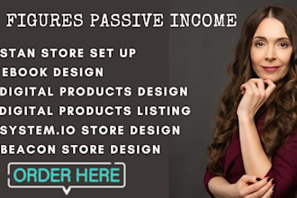 set up etsy stan store systeme io gumroad store digital product ebook design