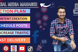 be your  social media manager and scheduling with traffic
