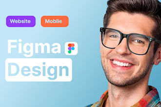 design UI UX, responsive figma prototypes, website mockup, and figma redesign