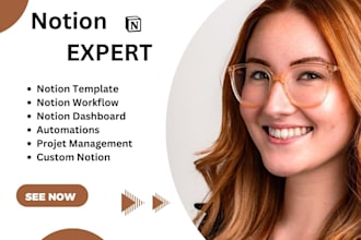build customized advanced aesthetic notion template for personal and business