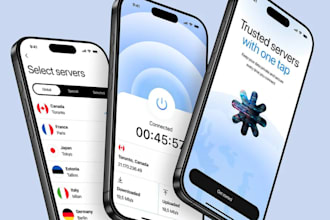 do VPN application using flutter openvpn, v2ray, wireguard, sstp, ikev2 protocol