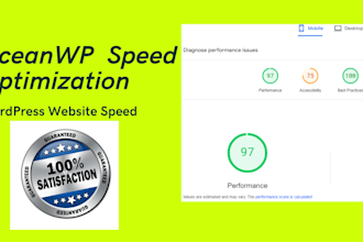 do oceanwp theme wordpress speed optimization and increase page speed