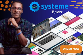build systeme io sales funnel, systeme io funnel landing page expert