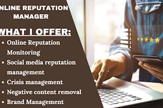 improve your online reputation, boost your brand image, remove negative content