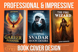 create a stunning book cover for ebook, kindle, and KDP