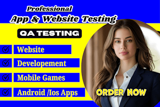 qa review and test your website or mobile apps on ios or android user experience