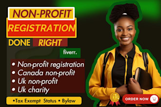 register uk or us llc or ltd, charity, nonprofit, cio 501c3, bylaws