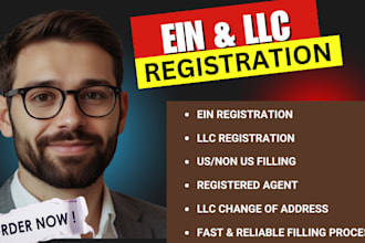do USA business registration, US llc registration along ein for non US residents