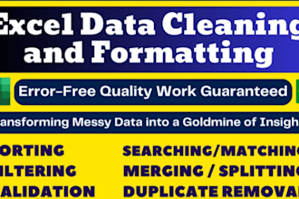 do data cleaning web scraping excel CSV