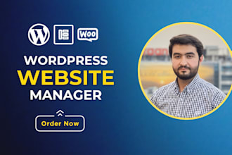 be your website manager and do wordpress website maintenance