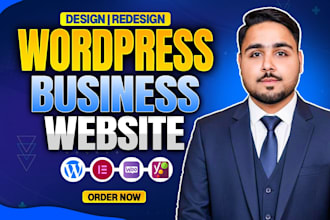 design or redesign wordpress business website in 24 hrs