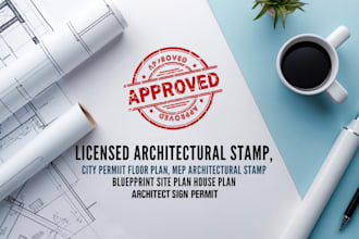 sign stamp draw architectural plan drawing structural engineer mep drawing USA