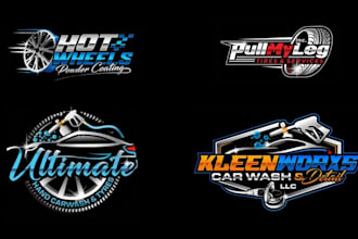 do auto detailing, automotive, mobile detailing, auto repair, car wash logo