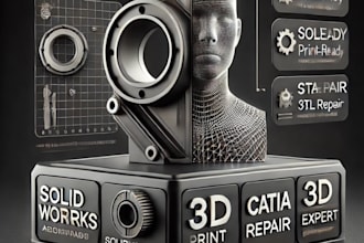 provide 3d cad modeling and stl editing services