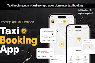 develop taxi booking app rideshare app uber clone app taxi app carpool app