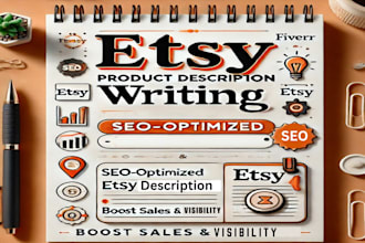 write etsy product listing SEO titles, tag, product description product listing