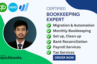 do quickbooks online bookkeeping, cleanup, setup, reporting